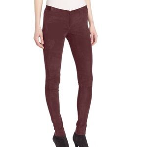 𝅺Alice + Olivia 100% real suede leggings - NEW - burgundy